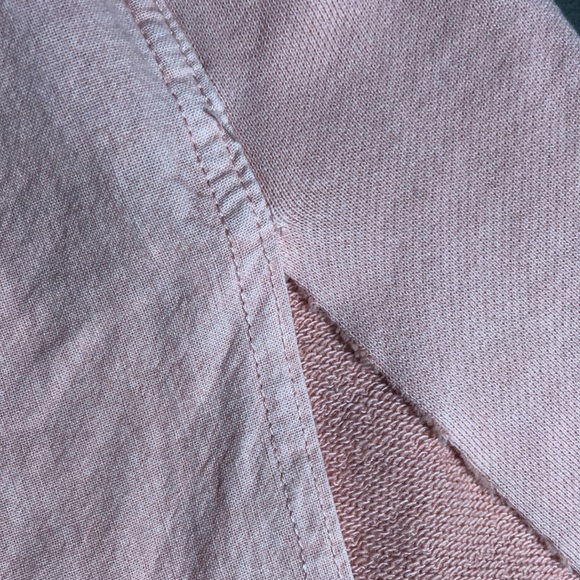 Free People pink hooded cardigan / sweatshirt - Picture 8 of 11